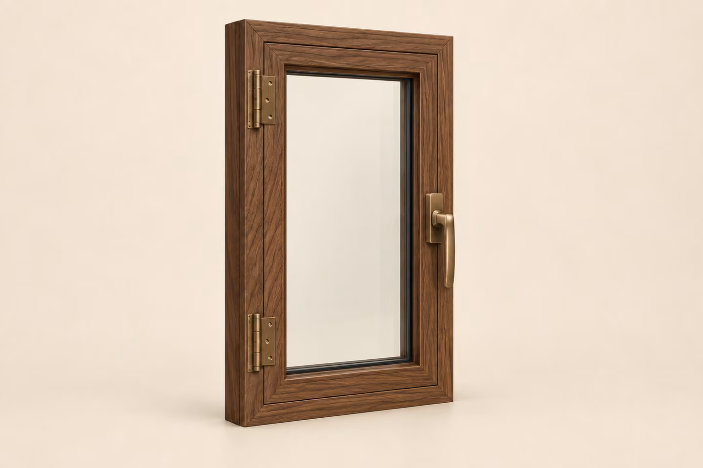 Complete timber casement window